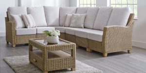 cane furniture corner suite